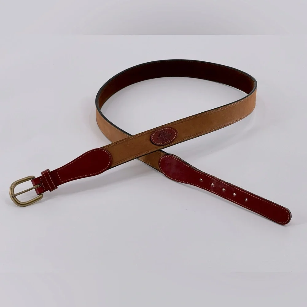 Dockers 2 Tone Brown / Tan Leather Belt 38‎